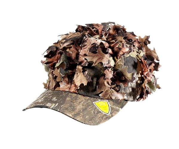 hunting cap with leaves