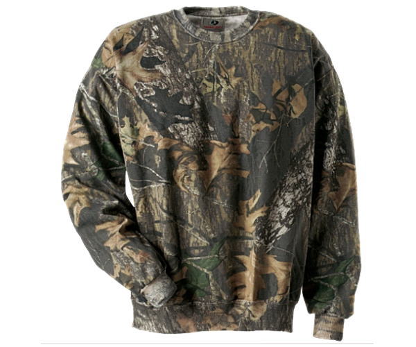 brown trees camo. long sleeve t-shirt