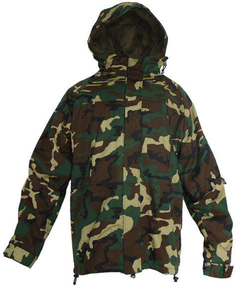 Hooded woodland jacket